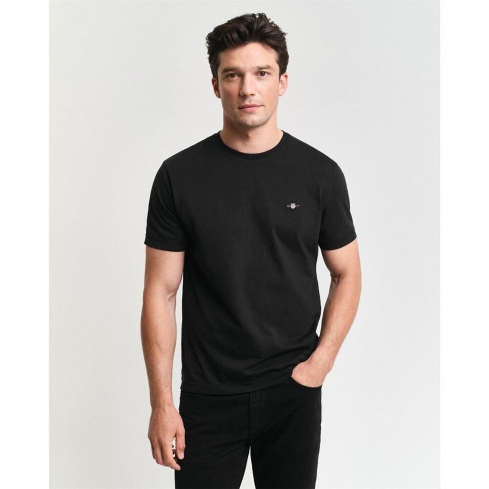 Gant Mens Fit Shield T-Shirt / Black